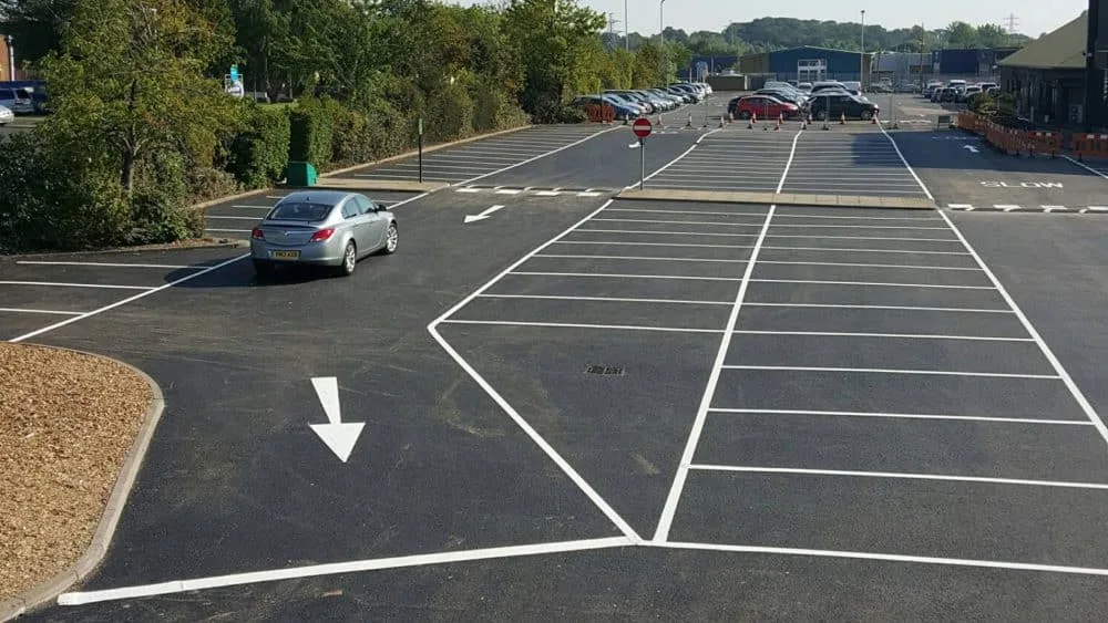 Car Parks project by East Anglian Road Markings